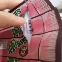 Fermeture éclair refermable d'impression numérique personnalisée en plastique doux au toucher de 3.5 grammes