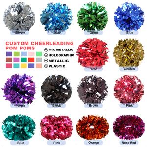 Vente chaude Pompons de Cheerleading en métal personnalisés Couleurs pures et mélangées-Nouvelle arrivée - Product Image 2