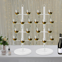 Minghou 4 Niveaux Cocktail Arbre Stand Verre À Vin Présentoir De Mariage Champagne Vin Bouteille Rack Titulaire