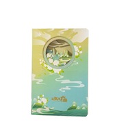 Cuaderno hueco estereoscópico 3D de alta belleza creativa, promoción escolar de la ciudad, libro conmemorativo personalizado A5