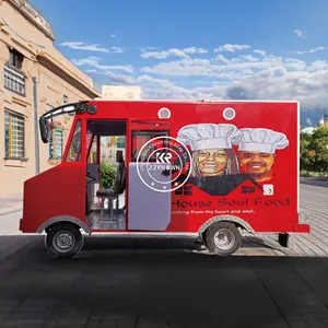Sử dụng thương mại sử dụng xe tải thực phẩm nhỏ Điện Xe tải thực phẩm Retro để bán ở Đức Jamaica