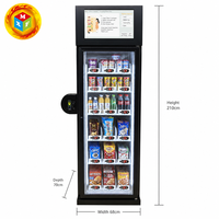 Distributeur automatique intelligent de produits surgelés, armoire congélateur à crème glacée avec capteur de poids, écran tactile 22 pouces, paiement par carte, 4G WiFi