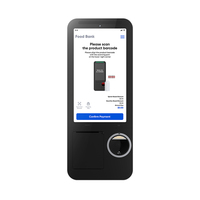 Kiosco de Autoservicio con Pantalla Táctil de 15.6 Pulgadas, Android 15, Sistema de Gestión de Colas para Minoristas, Impresora y Escáner Integrados