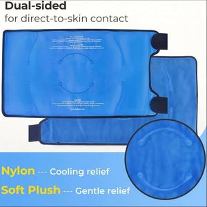 Grandes pochettes de glace pour soulager les douleurs au genou, compresses chaudes et froides flexibles et réutilisables après une intervention chirurgicale - Product Image 6