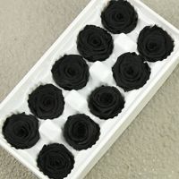 5-6cm Rouge Naturel Immortel Roses Fête Des Mères DIY Cadeau Fleurs Éternelles Matériel Boîte-Cadeau Préservé Tête De Rose