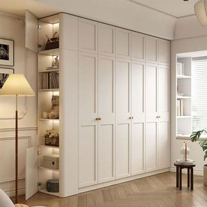 Taille personnalisée en gros de luxe au design moderne garde-robe en bois standard dans le mur - Product Image 4