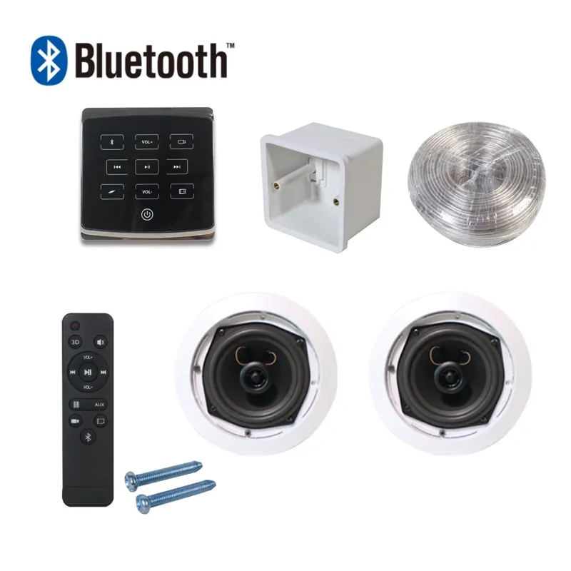SH1001 Smart Home Audio! 2 Saluran Bluetooth Dinding Amplifier + 5 Inch Ceiling Speaker Set