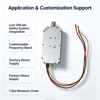 Module amplificateur de puissance RF 2485 2500 MHz 13W 25W 50W, sortie personnalisable, boîtier en alliage d'aluminium pour application de sécurité en basse altitude