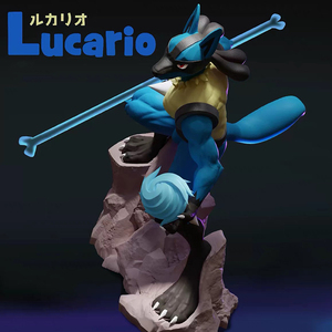 Figura de Acción de Anime Personalizada de Lucario Congelado, Escala 1/6, 21 cm, Modelo de PVC Inspirado en el Anime, Regalo Personalizado - Product Image 3