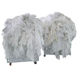 カット済みの白い綿布、工業用清掃用綿布、高吸収性の白い綿布、白いTシャツの布 - Product Image 2