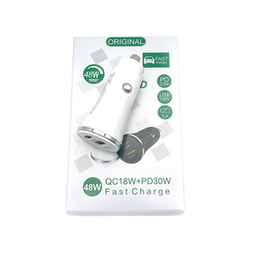 Carga rápida PD 30 W Universal 2 puertos USB 18 W Cargador rápido para automóvil QC 3,0 - Product Image 5