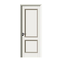 Portes en bois massif turques ignifugées au Liban, porte de chambre à coucher moderne en bois massif noir, porte intérieure en bois