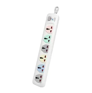universal 2 3 4 5 6 Gang Extension Cable Wire Plug extension socket Individual Switch Child safety protection power strip
