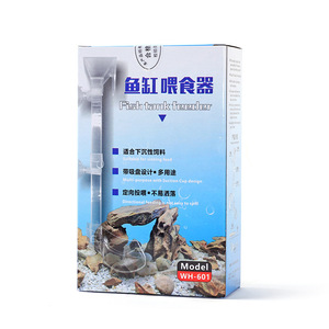 Aliment en plastique pour poissons et crevettes Mangeoire pour poissons Verre aquarium transparent ventouse type outil d'alimentation pratique - Product Image 6