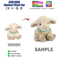 Peluche personnalisée en forme de mouton, animal en peluche sur mesure, agneau moelleux à partir de votre dessin, design IA, cadeau doux et mignon, décoration kawaii pour la maison