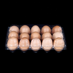 15/24/30 holes PVC PET transparent rectangular plastic blister egg tray plastic egg tray