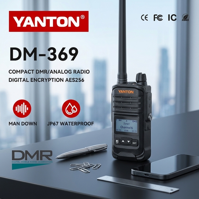 DM-369 IP67 Waterproof Digital DMR Walkie Talkie Radio