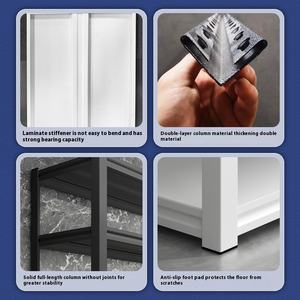 Étagères métalliques légères en acier sans bouchon Supports de stockage en entrepôt industriel Étagères empilables sans bouchon - Product Image 5