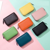Dompet Wanita Kulit OEM FSW482, Dompet Wanita dengan Kantong Koin, Harga Murah, Dompet Lipat Tiga, Gantungan Kunci Kulit, Fashion Pendek