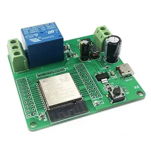 Module de relais ESP32 WIFI Bluetooth BLE simple Double canal carte de développement secondaire AC90-250V DC5-60V ESP32-WROOM-32E