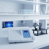 Spectrophotomètre UV-Vis 200-1000 nm à faisceau unique avec ajustement automatique de zéro, enregistrement des courbes standard, spectromètre pour tests environnementaux de l'eau