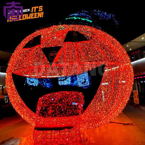 Halloween Lighted Archway with 3D <b>Ball</b> Motif for Commercial Decoration - Product Image 6