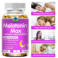 Ausreson Complément Alimentaire Marque Blanche Mélatonine Sans Sucre Gélules Molles 5mg Sommeil Végétalien Vente en Gros Personnalisé Gélules Molles de Mélatonine