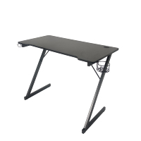 Échantillon gratuit de bureau d'ordinateur portable blanc en forme de Z ensemble de dessus de jeu pliable pour la maison café Internet bureau d'ordinateur mural
