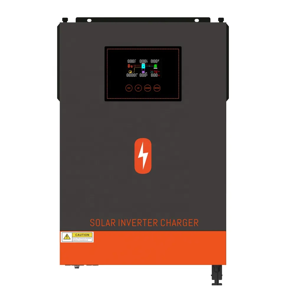 Inverter di potenza a onda sinusoidale pura di vendita caldo con Controller MPPT 120A Inverter ibrido da 6200 Watt