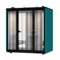 Cabine de réunion insonorisée Comine moderne pour l'extérieur, pour quatre personnes, usage professionnel, bureau, entrepôt, hôtel