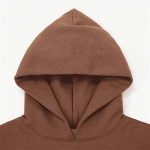 Haute qualité hommes sweats à capuche coton lourd éponge français impression broderie hiver automne personnalisé motif solide - Product Image 3