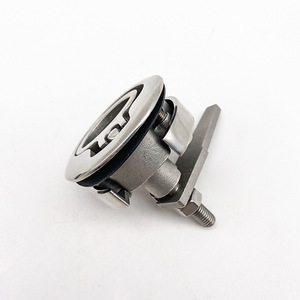 Stainless Steel 316 Marine Floor <b>Latch</b> Round Handle <b>Lock</b> For Boat Yacht Replacement Repair - Product Image 3