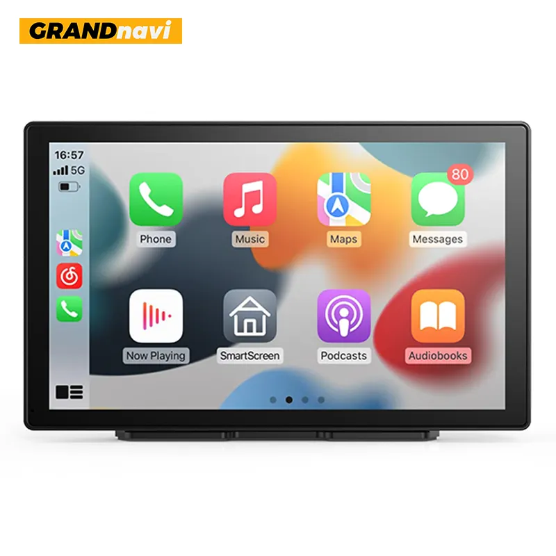 Grandnavi 9 "Dash Mount CarPlay navigasi, CarPlay nirkabel resolusi tinggi, Auto carplay Android