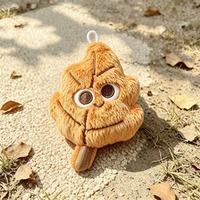 Porte-clés en peluche mignon en forme de feuille d'érable et de sycomore, poupée en peluche de dessin animé, pendentif de sac, vente en gros