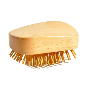 Peine de masaje de bambú, masajeador de cuero cabelludo de madera, cepillo de pelo de madera, peine de bambú portátil, cojín de aire antiestático, <span class=keywords><strong>Mini</strong></span> cepillo para el cabello - Product Image 4