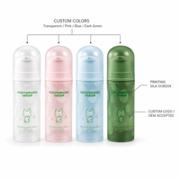 Flacon pompe airless en plastique coloré vide de 50 ml et 100 ml pour sérum et crème cosmétiques avec impression personnalisée – Vente en gros