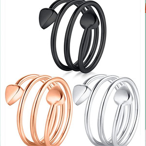 Anillos de Terapia Magnética de Cobre Ajustables para Mujer Jecanori, para Drenaje Linfático y Desintoxicación, Diseño de Corazón, Juego de 2 Piezas (Negro) - Product Image 4