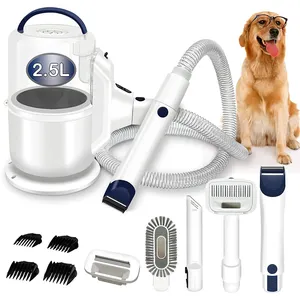 Top Selling Pet Vacuum Cleaner Electric Clipper Slicker Cleaning Dog and Cat Hair Fur Grooming Brush Kit Cleaner
