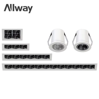 ALLWAY – nouveau modèle de plafonnier encastré linéaire, Spot lumineux d'intérieur pour hôtel 2 5 6 8 10 20 W
