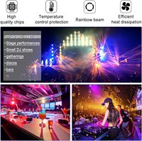 Mini tête mobile Disco lumière 36W RGBW faisceau lumières de scène 2 bras abeille oeil DMX son télécommande DJ éclairage