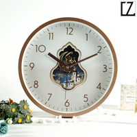 Horloges murales islamiques traditionnelles en quartz personnalisées en gros OEM/ODM, heure de prière, design islamique Azan