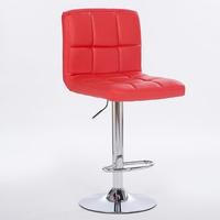 Chaise de salon de coiffure moderne pivotante à 360 degrés en cuir PU réglable en hauteur