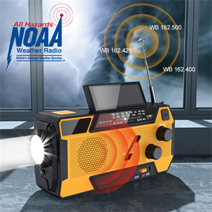 <span class=keywords><strong>Radio</strong></span> meteorológica de emergencia solar portátil con manivela, batería de 4000 mAh, doble salida USB, <span class=keywords><strong>radio</strong></span> de supervivencia - Product Image 2