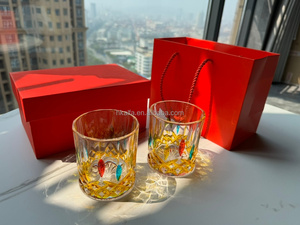 High Quality300Ml Crystal Glass Round Whiskey Tumbler <b>Old</b> Fashioned Barware Classic Whiskey Glass Rock Glass Cups - Product Image 5