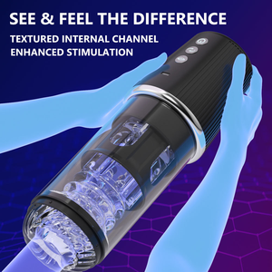 Automatische 5 rotierende 5 saugen lecken 7 vibrierende Kristall Stroker männliche Mastur bator <span class=keywords><strong>Penis</strong></span> pumpe Adult Sexspielzeug für Männer - Product Image 2