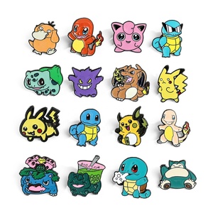 Broches y insignias decorativas de metal con temática animal: <span class=keywords><strong>Kodak</strong></span>, Duck, Squirtle, Kirby, Bulbasaur, chapados, grabados e impresión digital - Product Image 1