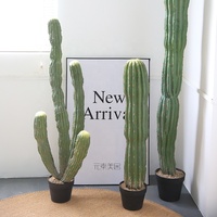 Cactus Artificial Marroquí en Maceta, Planta del Desierto Artificial Verde de 73-152 cm, Decoración Interior y Exterior