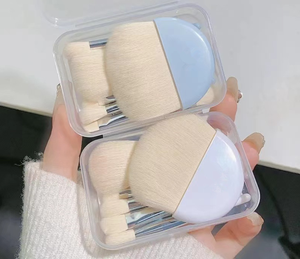 Mini ensemble de 6 pinceaux de maquillage professionnel portable blanc OEM Mini <span class=keywords><strong>pinceau</strong></span> <span class=keywords><strong>fard</strong></span> <span class=keywords><strong>à</strong></span> paupières Blush Loose Brush - Product Image 4