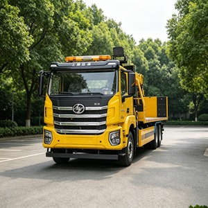 Nouveau camion de sauvetage poids lourd SAIC Hongyan 6x4 diesel à plateau extensible avec grue rotative à 360° et treuil central pour le sauvetage routier et le <span class=keywords><strong>remorquage</strong></span> - Product Image 1
