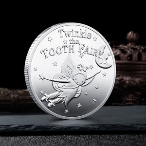 Moneta in Metallo Personalizzata all'Ingrosso per la Fata dei Denti, Regalo per Denti Caduti, Premio per Bambini, Commemorativa, per Halloween, Capodanno, Natale - Product Image 2